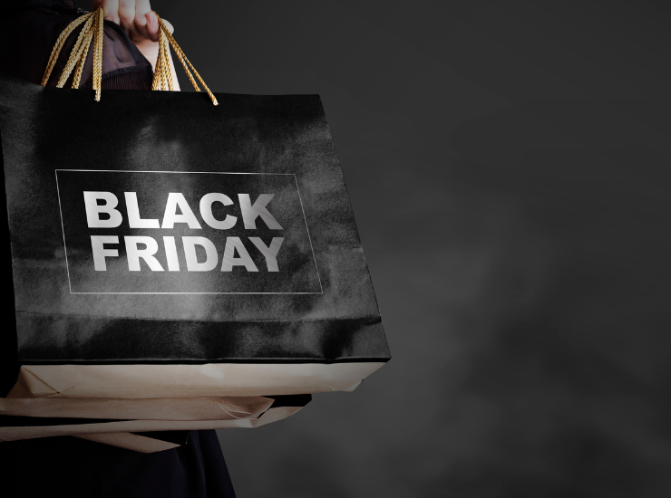 Borse con scritte Black Friday