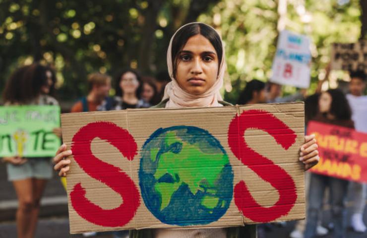 Protesta contro la crisi climatica