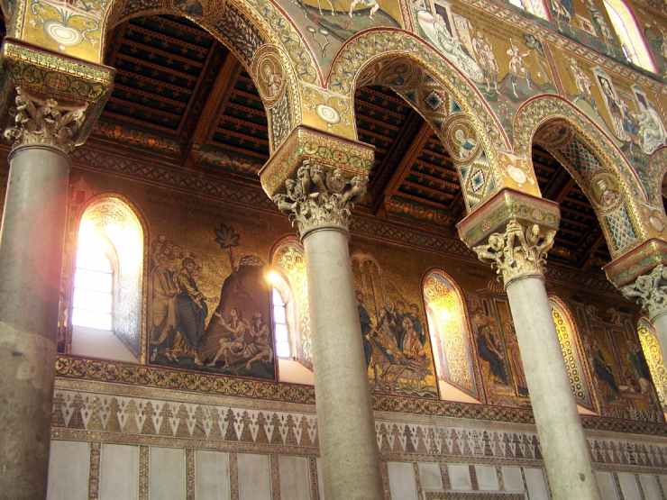 Dettaglio interno della Cattedrale di Monreale