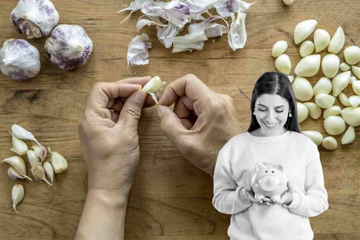 come riutilizzare bucce dell'aglio