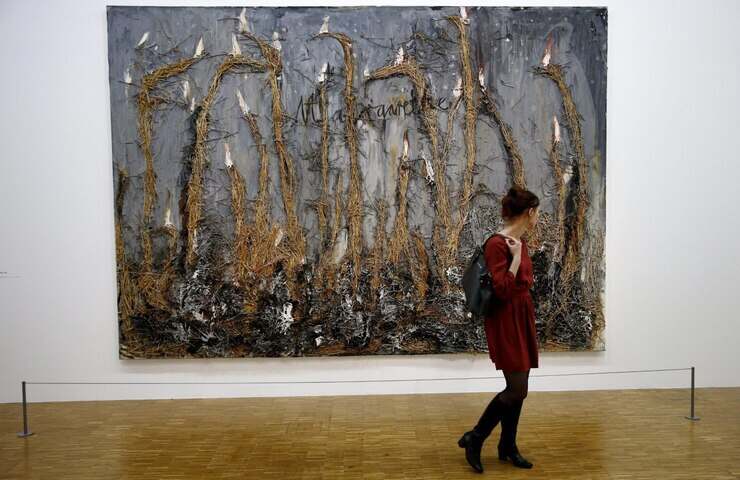 Margarete di Anselm Kiefer esposto al museo