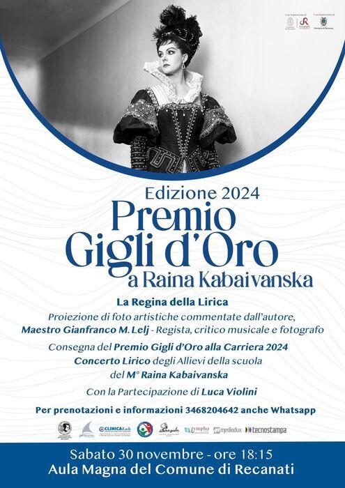 Rajna kabaiwanska conquista recanati con il prestigioso premio gigli d'oro