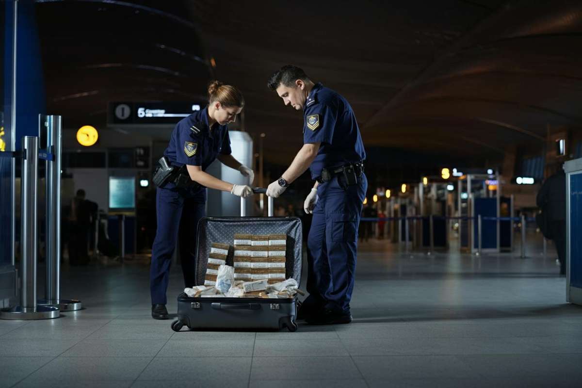 Scoperto in aeroporto: il colpo da 60 chili di sigarette di contrabbando