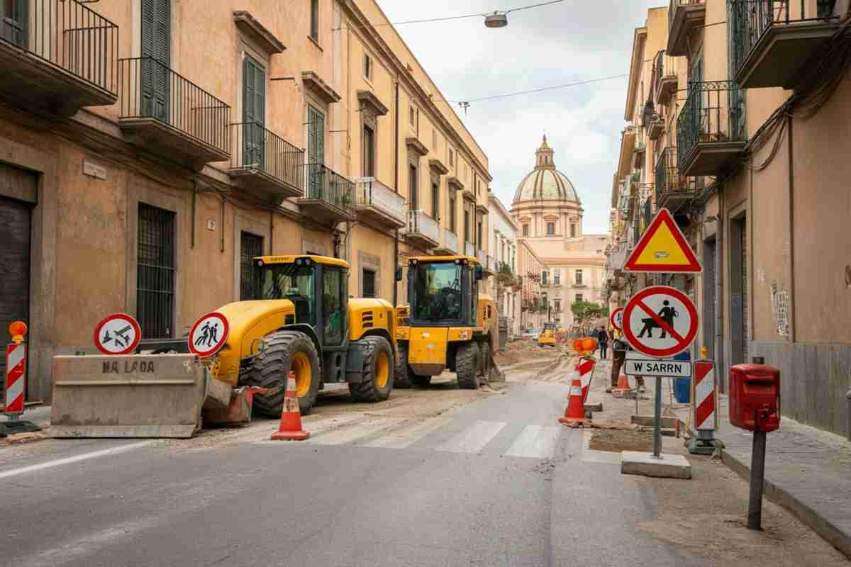 Lavori amap a palermo: viale regione bloccato per 72 ore