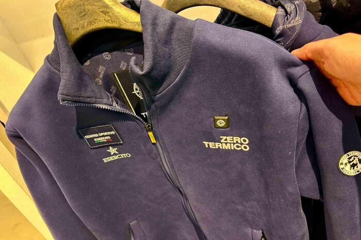 Esercito sportswear sorprende a pitti con la felpa innovativa 'riscaldabile'