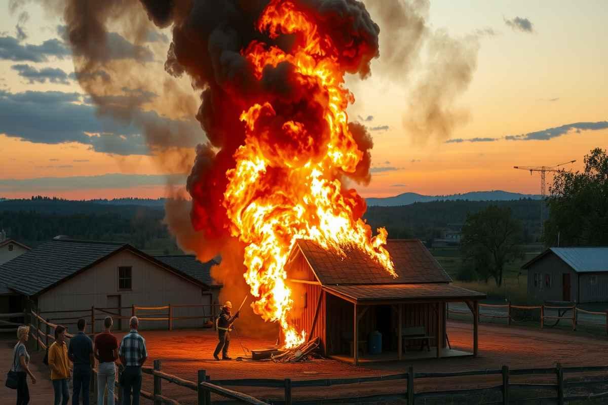 Incendio in una dependance nel Nisseno: l'intervento tempestivo dei vigili del fuoco salva la situazione