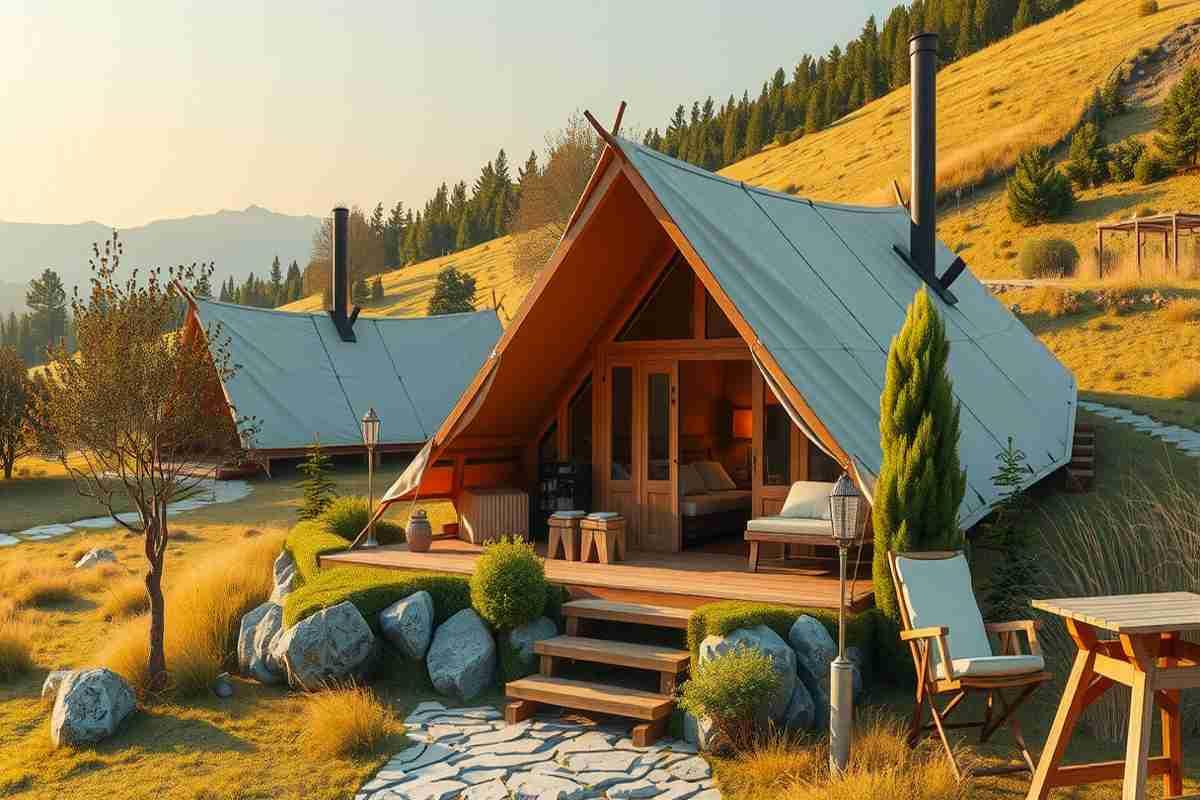 Scopri il fascino del luxury glamping in un incantevole villaggio di 400 abitanti