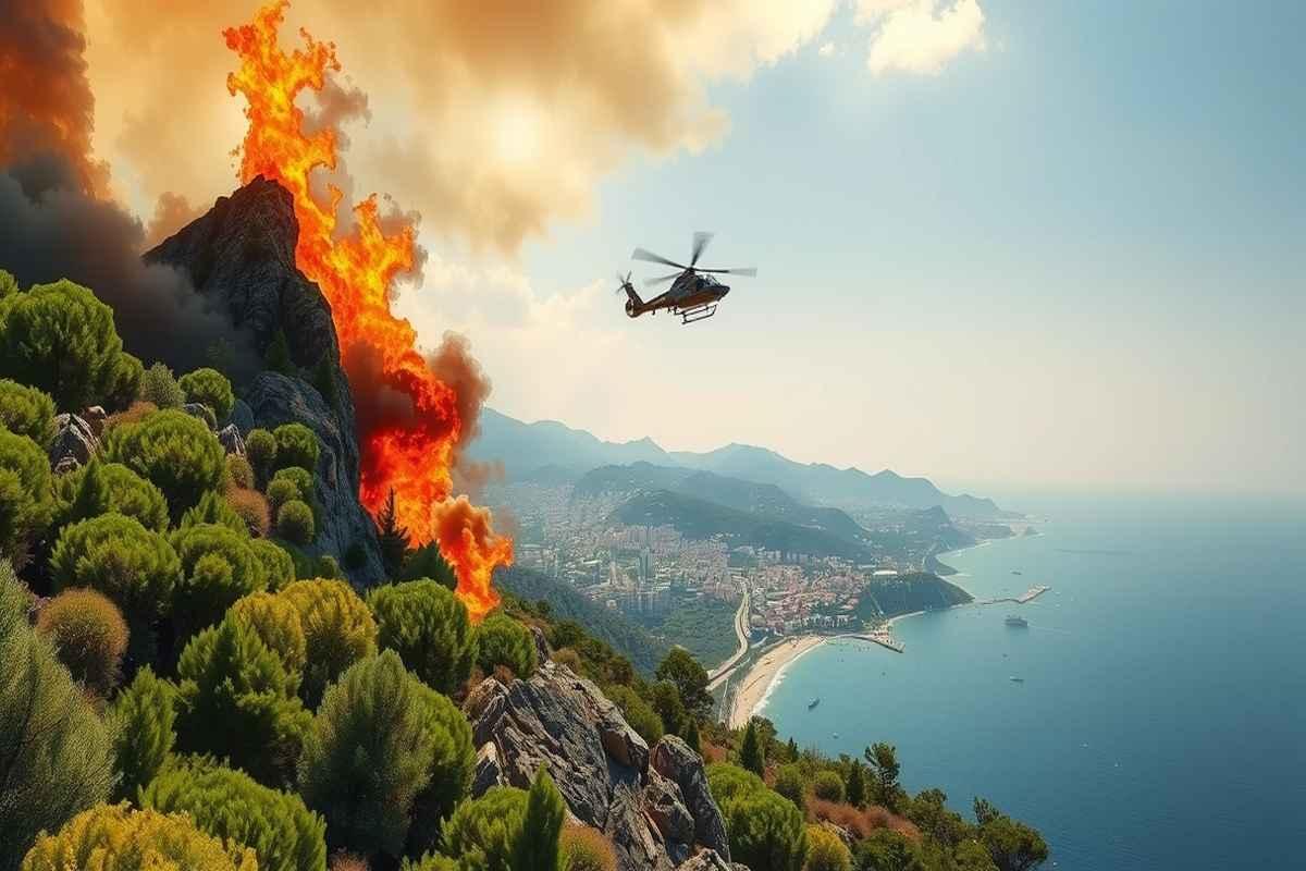 Fiamme sul Monte Pellegrino: il dramma di un incendio a Palermo