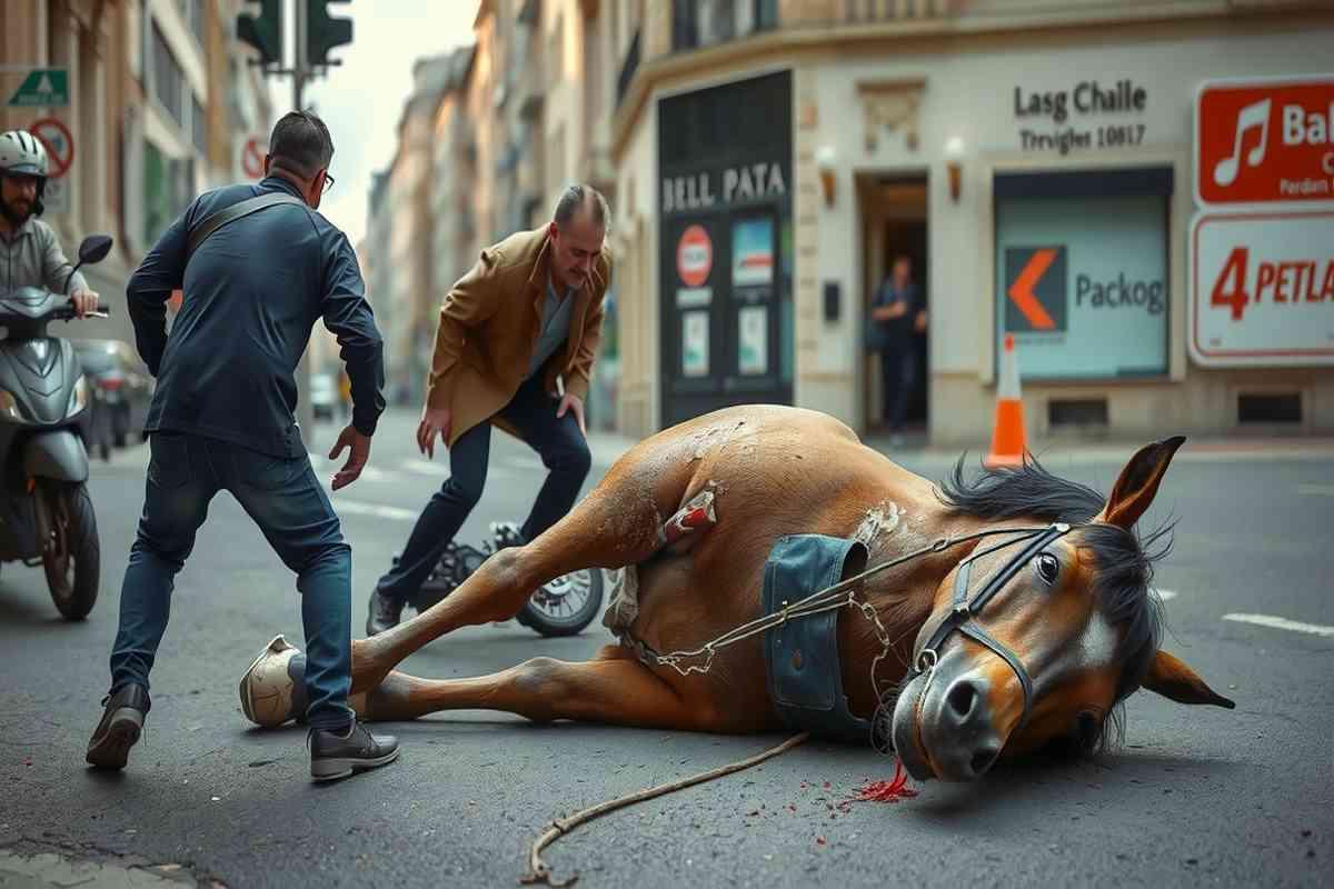 Corsa clandestina: un cavallo gravemente ferito scuote le coscienze