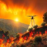 Fiamme minacciano la riserva naturale di Contessa Entellina