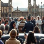 Il viaggio dell'ultimo saluto: il feretro di Baudo si dirige verso il cimitero di Militello