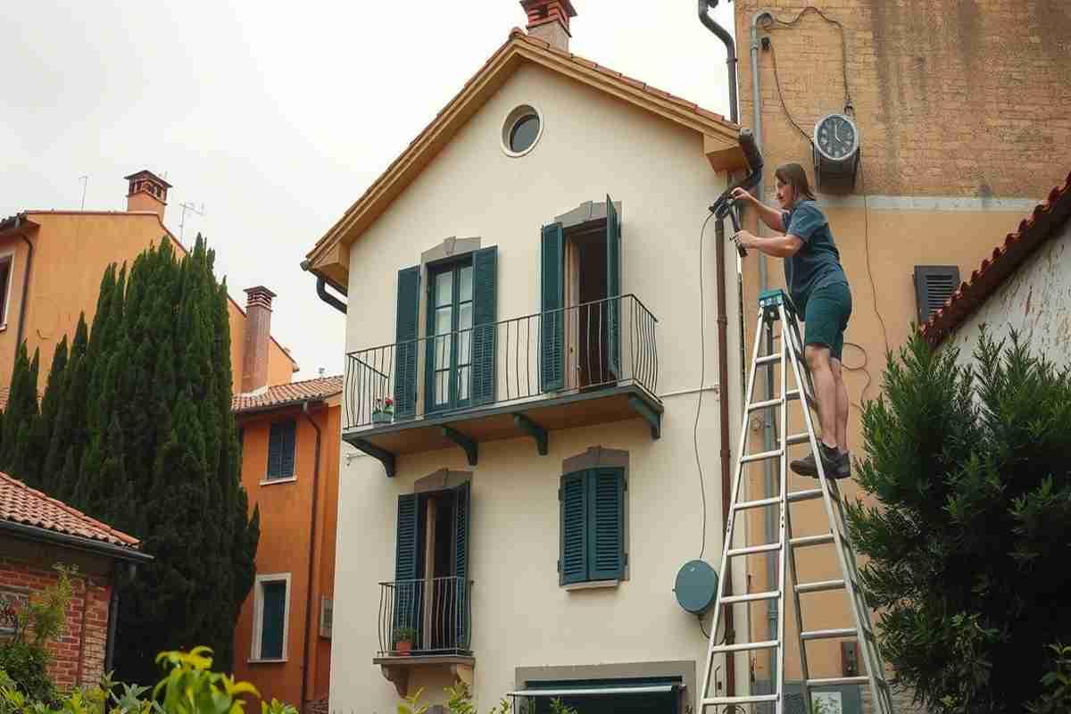 Donna in codice rosso dopo una caduta dal secondo piano di casa