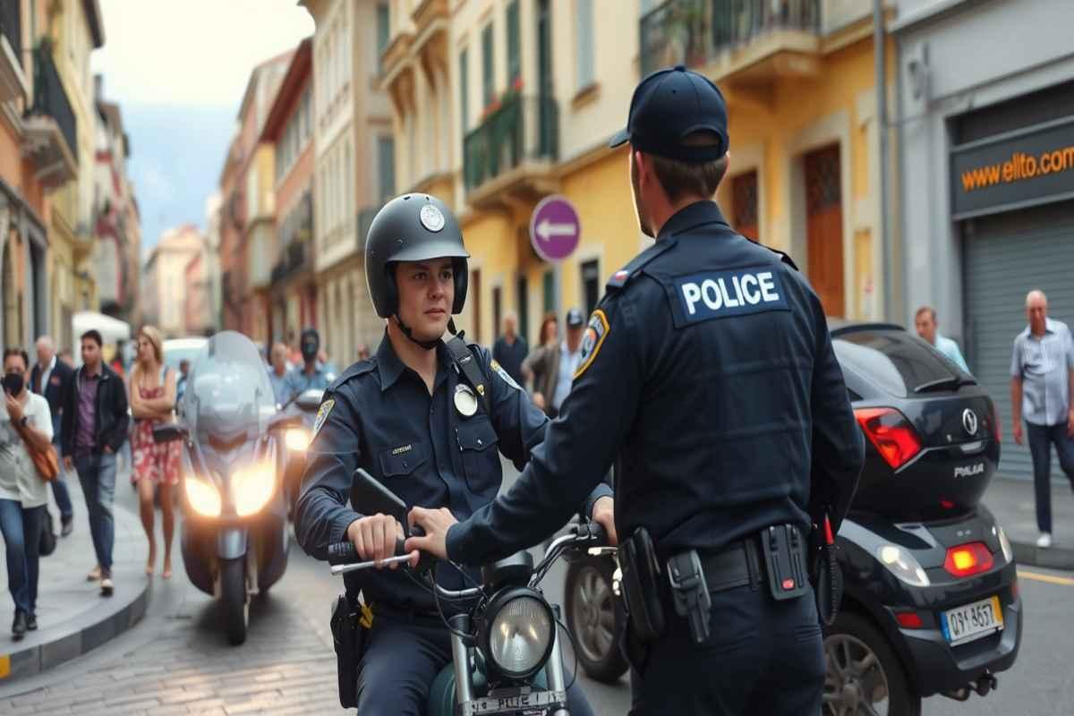 Fermato senza casco, scoperto un traffico di droga davanti alla questura