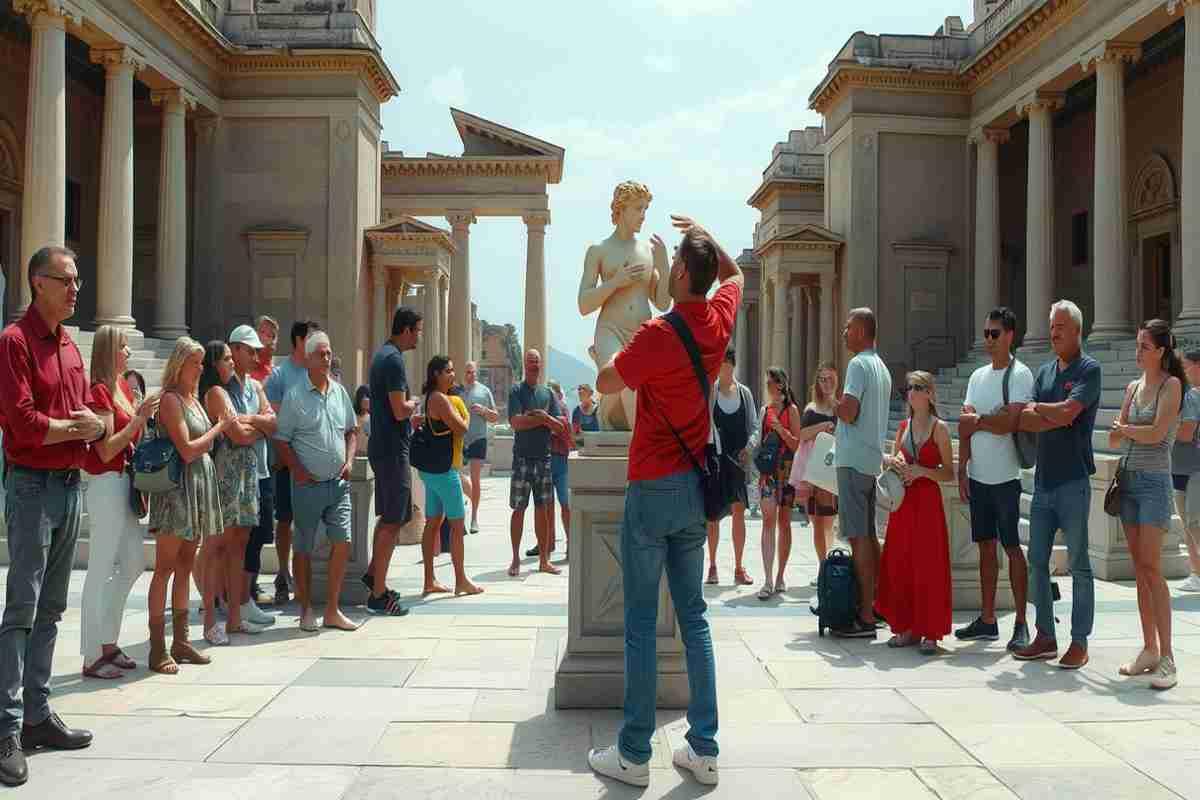 Jago lancia una provocazione anti-Meta con il nastro adesivo sulla David