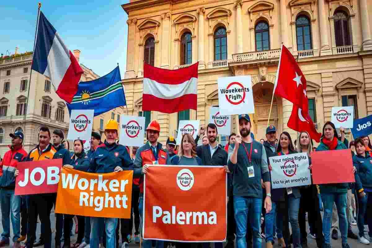 Palermo in fermento: i precari degli uffici giudiziari scendono in sciopero