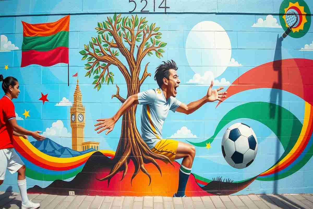 Un murale celebra Totò Schillaci a Palermo, un anno dopo la sua scomparsa