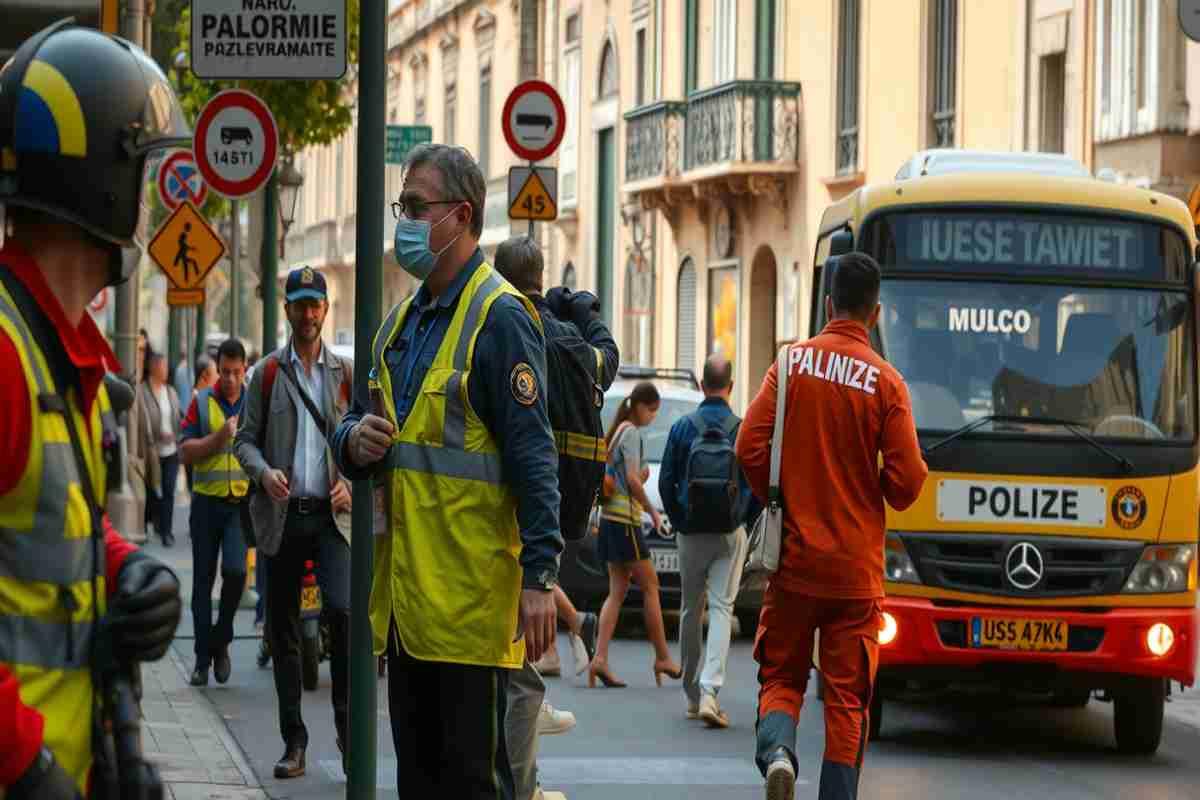 Incidente a Palermo: gravemente ferita una donna incinta investita da un pullman