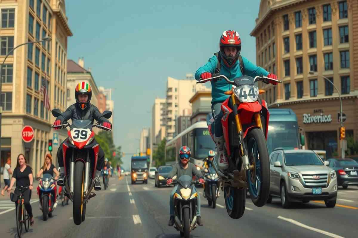 Manovre pericolose in moto: video virali rimossi dai social media